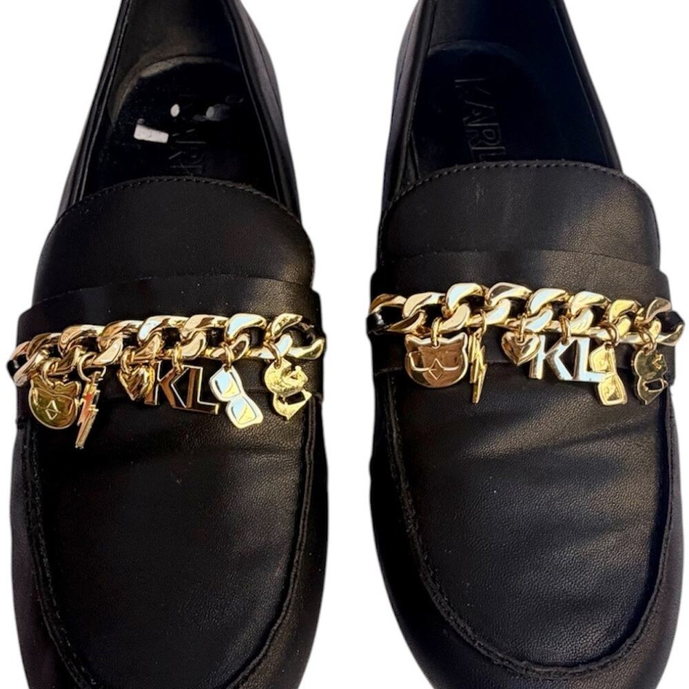 Karl Lagerfeld Black Loafers - Picture 4 of 9